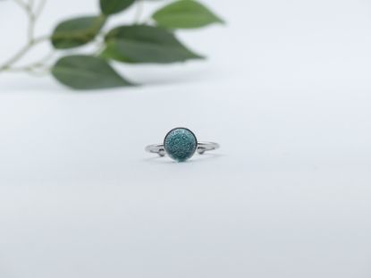 Picture of Ring - Kollektion "Eingefasster Glanz" - blau